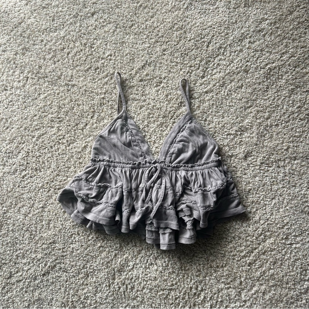 Gray Urban Outfitters Flowy Tank